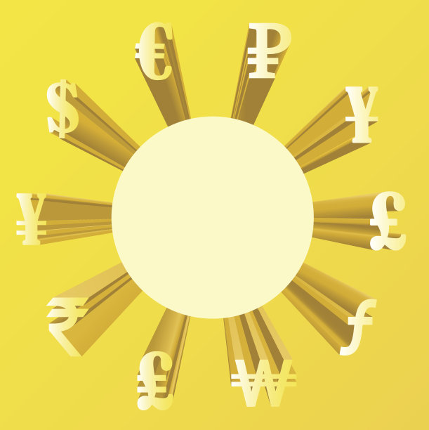 不同货币的矢量图图片下载