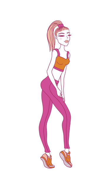 体育运动的女孩图片下载