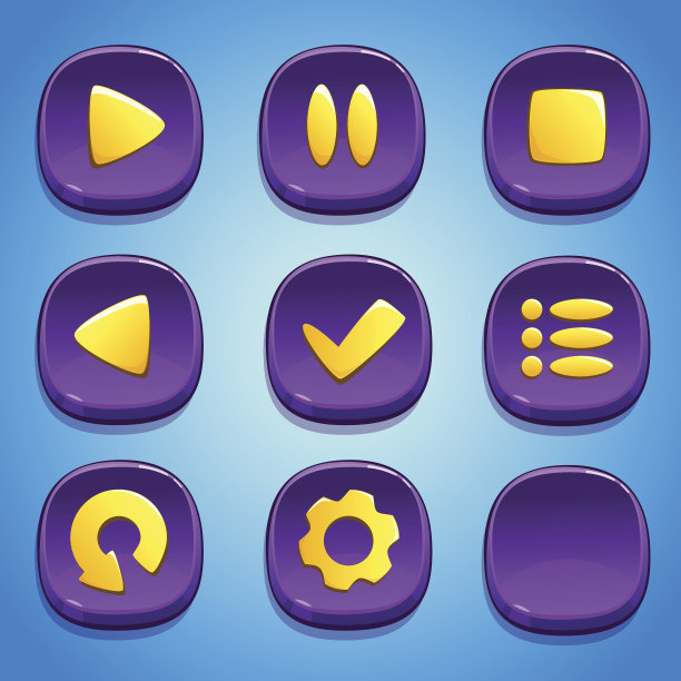 紫色按钮设置。图片下载