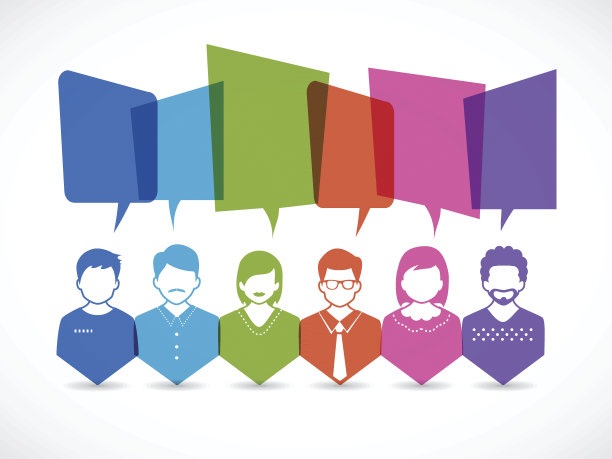 人们和谈话与语音泡泡图片下载