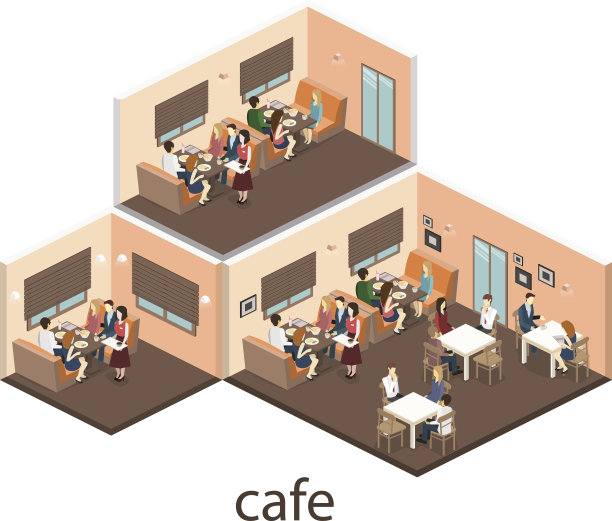 糖果店的等距内饰。图片下载