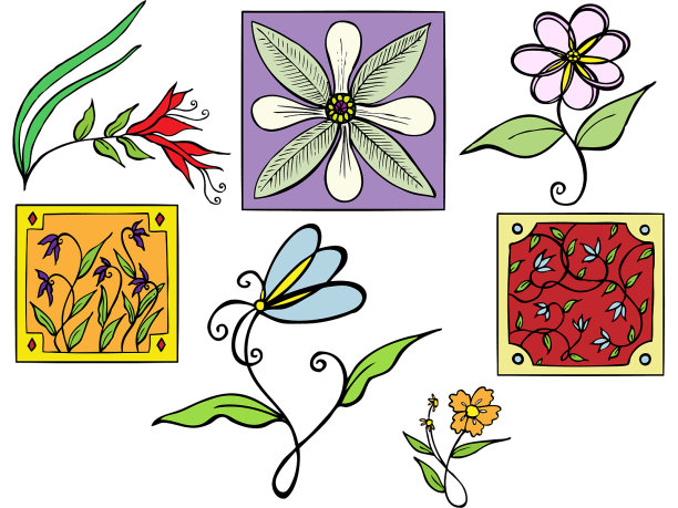 装饰花组图片下载