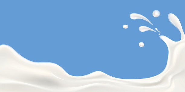 牛奶波矢量图素材图片