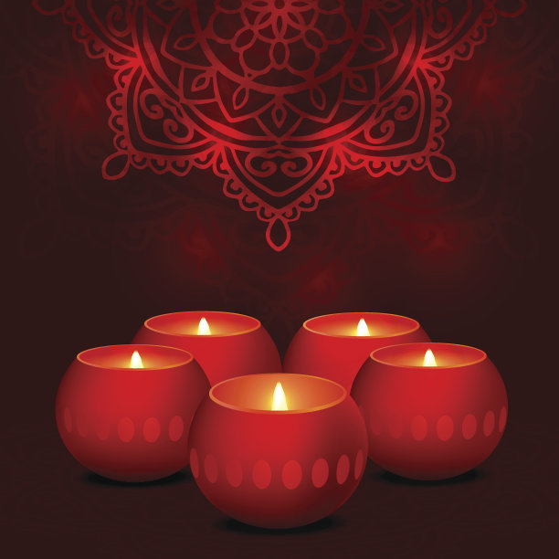 蜡烛黑曼荼罗图片下载