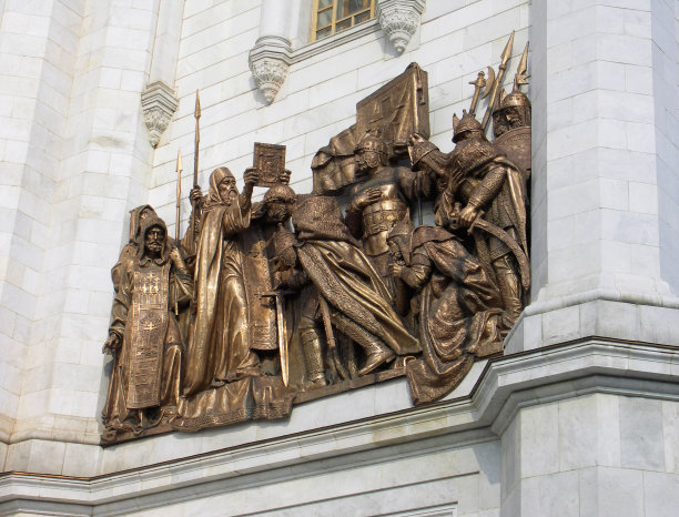 救世主基督大教堂，浅浮雕图片下载