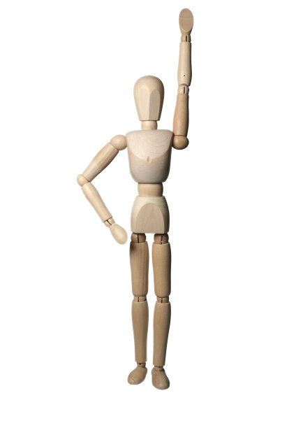 木人在举手动作图片下载
