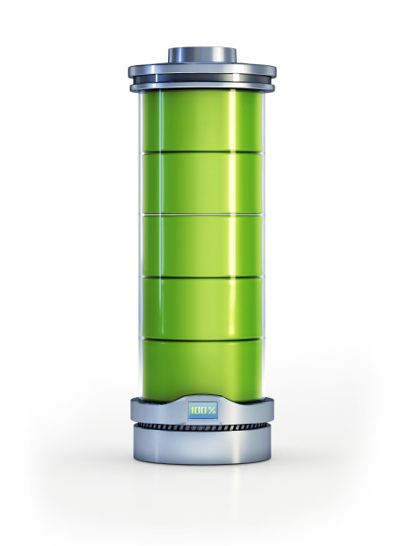 全电池隔离白色图片下载