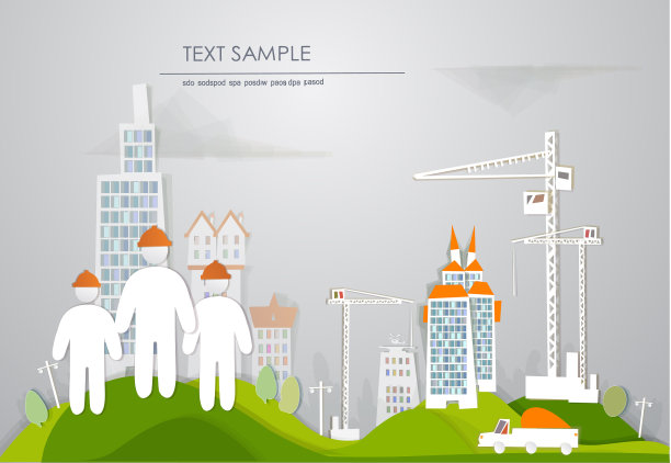 建筑工地用起重机，“白色城市”集合图片下载