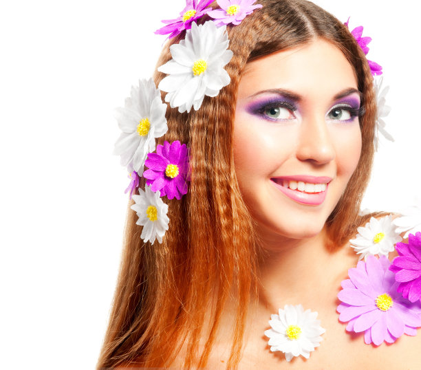 春天的女孩图片下载