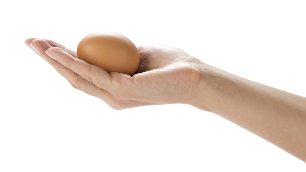 有机鸡蛋在手图片下载