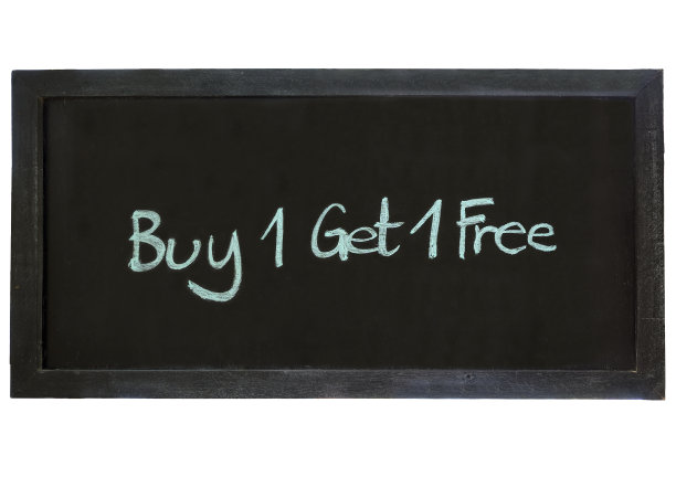 买一送一免费类型的黑板背景图片下载