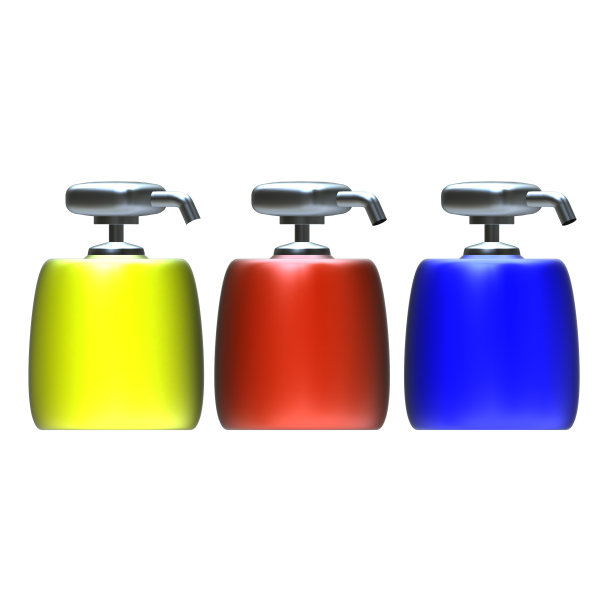 设置不同的瓶子在白色背景图片下载