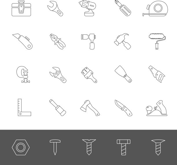 线条图标-工具图片下载