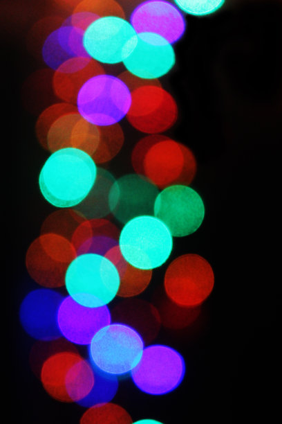 散焦的灯光五彩缤纷的图片下载