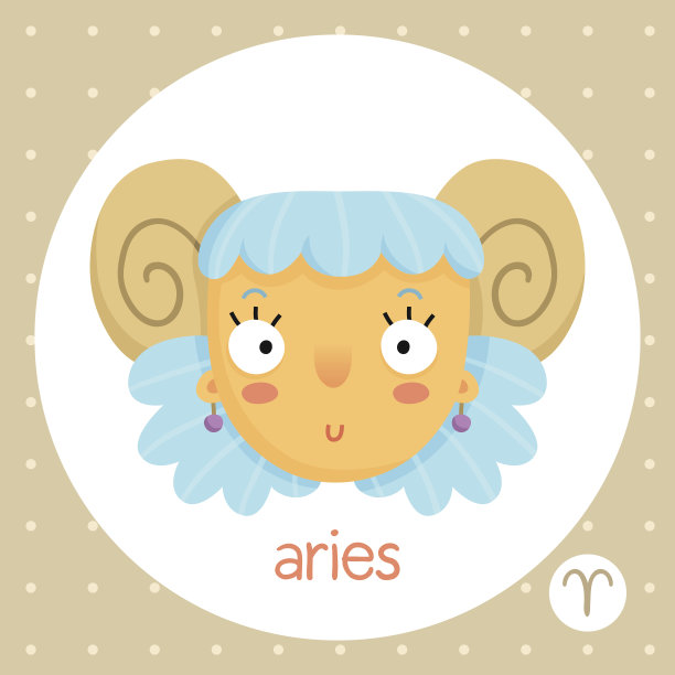 白羊座，有角的女孩图片下载