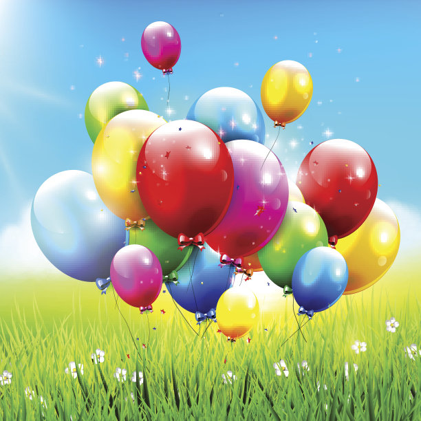 彩色气球图片下载