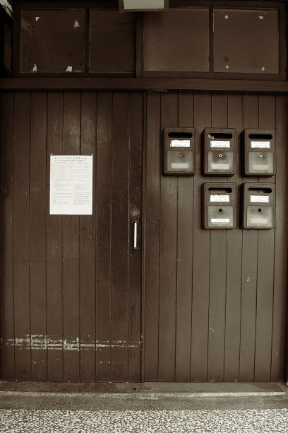 公寓门，台北，台湾图片下载