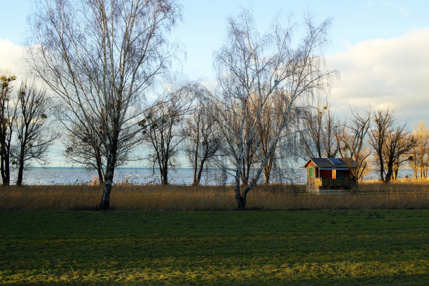 康斯坦茨湖的木屋图片下载