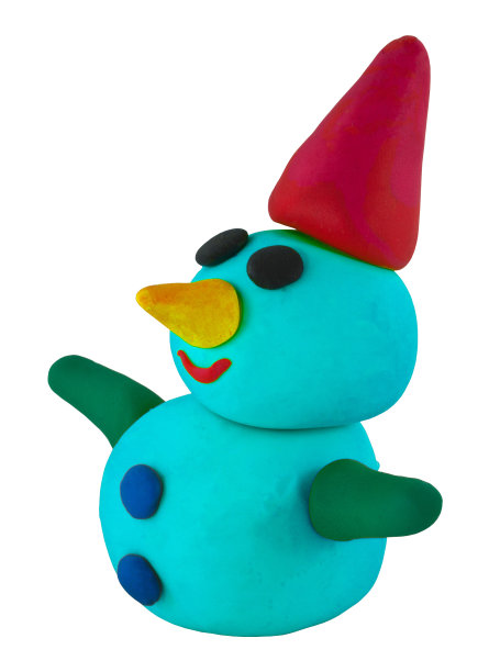 雪人的手和帽子在白色图片下载