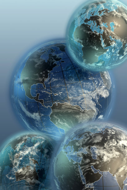 三维地球背景。经典版本。图片下载