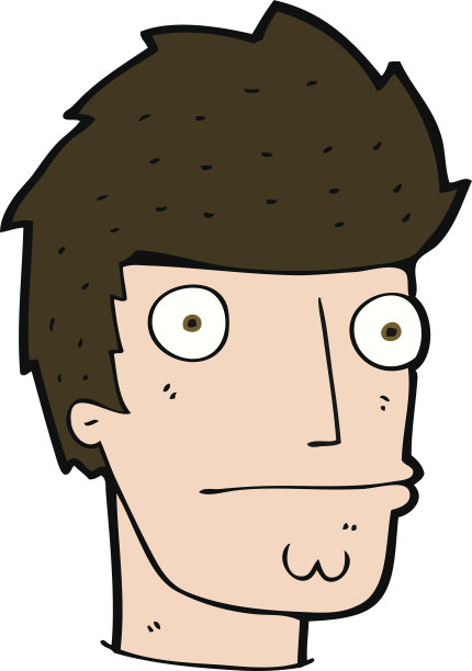 卡通紧张的人图片下载