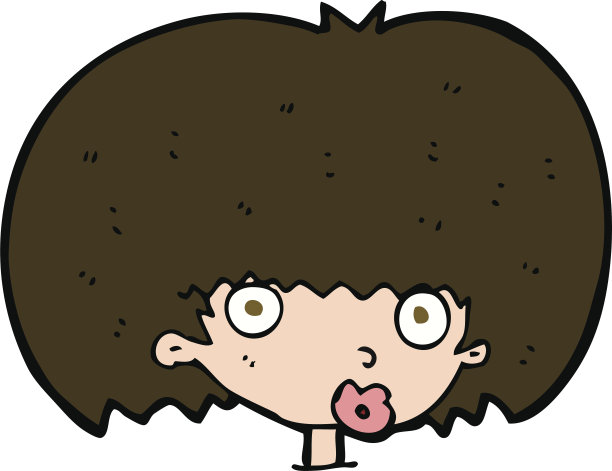 卡通惊讶的女人图片下载