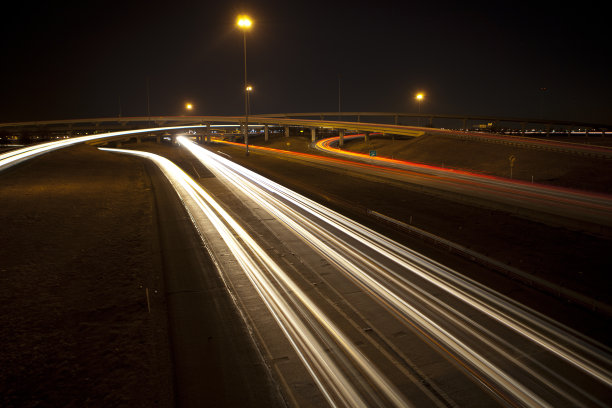 公路夜景拍摄图片下载