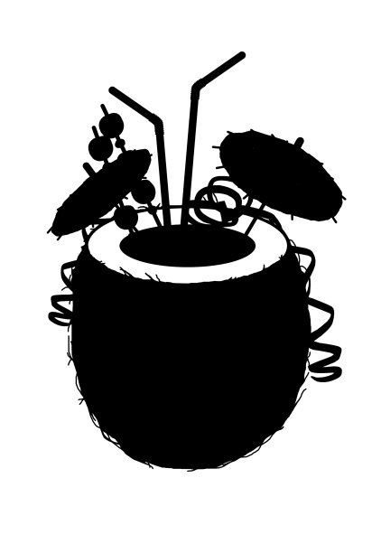 椰子鸡尾酒图片下载