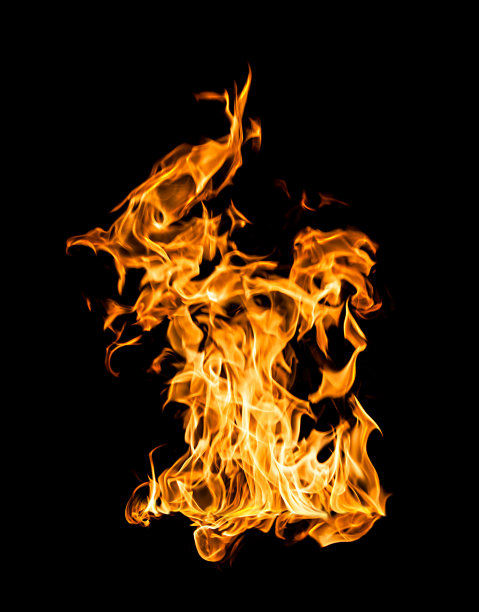 火焰烧黑图片下载