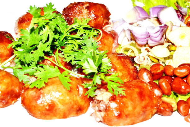 泰国香肠风格，东北风格的香肠图片下载