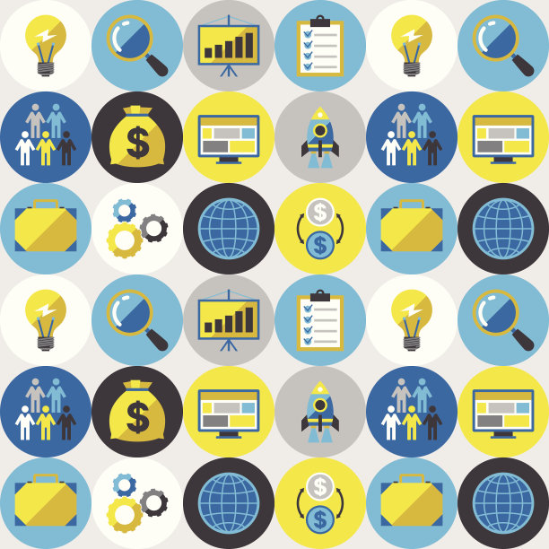 启动无缝模式在平面设计风格。图片下载