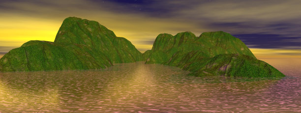 山和湖图片下载