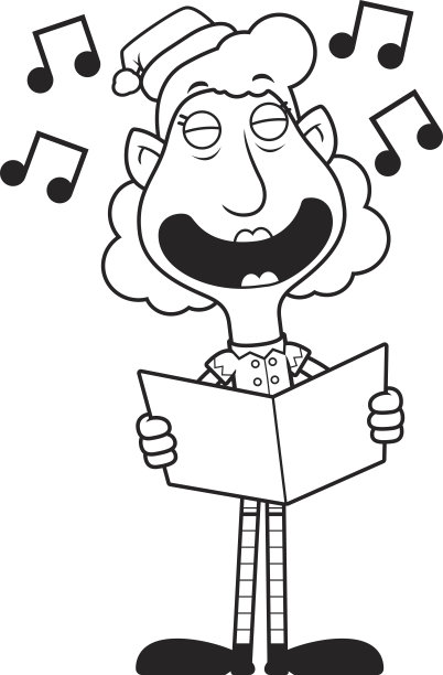 卡通圣诞精灵颂歌图片下载