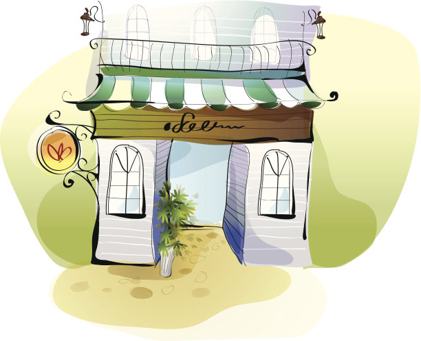 咖啡厅外墙图片下载