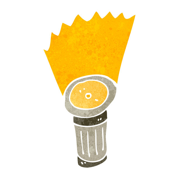 复古卡通手电筒图片下载