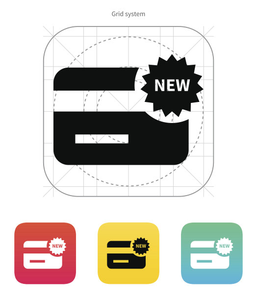 新的信用卡图标。图片下载