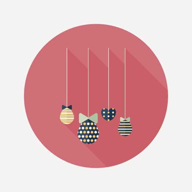 复活节挂平长影图标，eps10图片下载