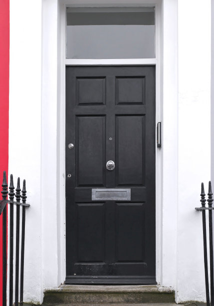 黑色木门图片下载