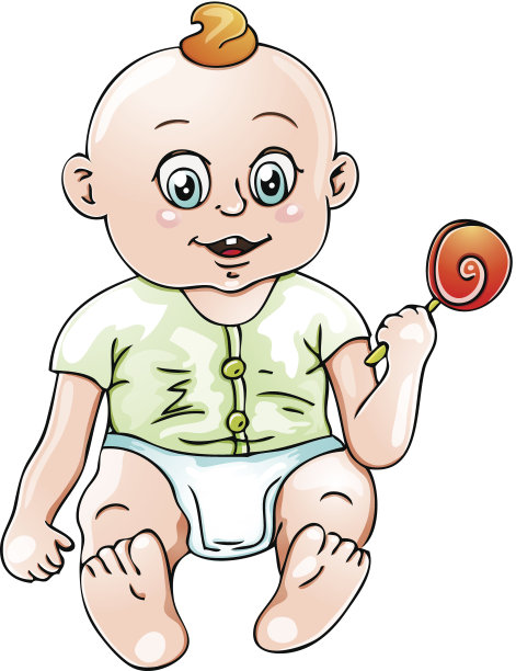 可爱宝宝插画图片下载