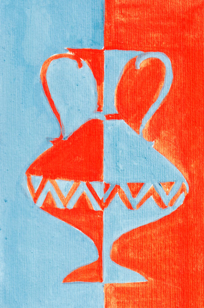 花瓶的程式化形象图片下载