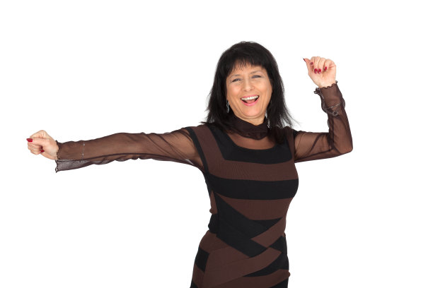 美丽的女人在不同的衣服里有不同的表情图片下载