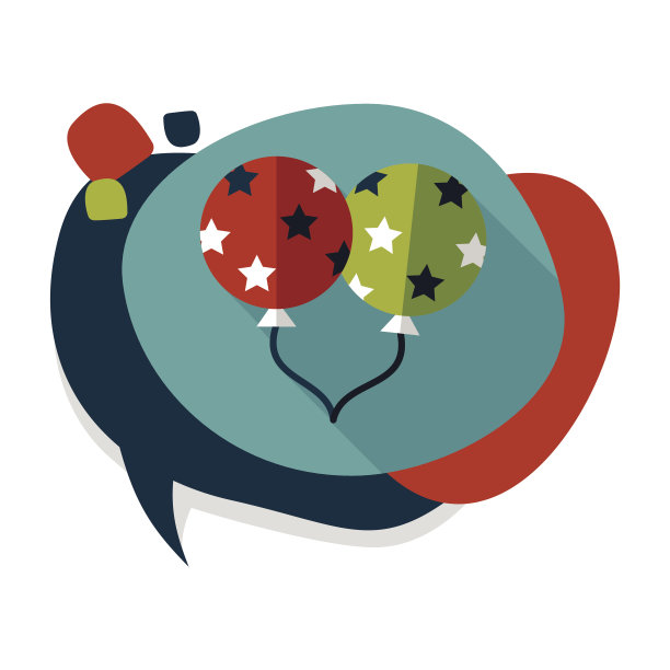 气球与长影子的图标，eps10图片下载