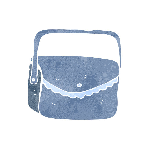 复古的卡通钱包图片下载