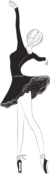 穿着芭蕾舞裙的优雅芭蕾舞者图片下载