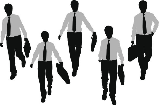 商人的剪影图片下载