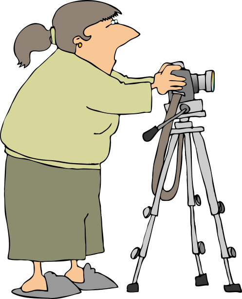 三脚架上的相机图片下载