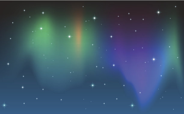 天空中的极光图片下载