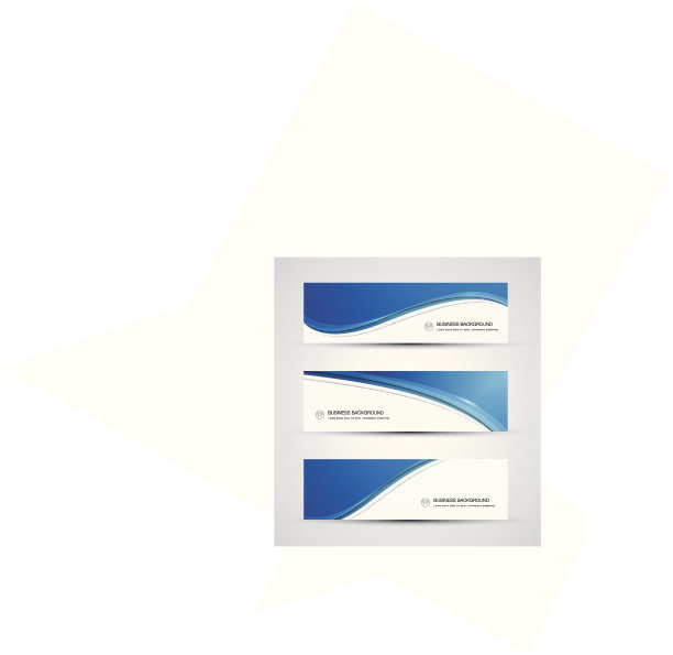 摘要矢量商业背景旗帜美丽碧波图片下载