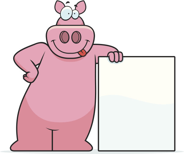 猪倾斜图片下载