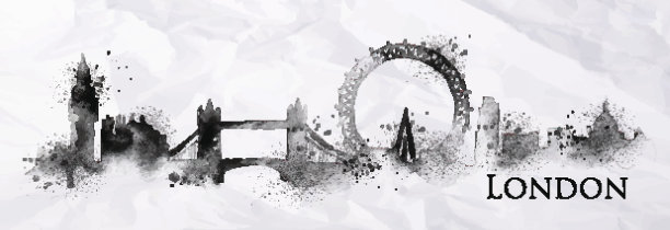 轮廓墨水伦敦图片下载